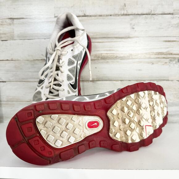 Nike Air Women Max 2011+ White Pink Running Shoes Size Y7/Women 9 - Picture 5 of 6